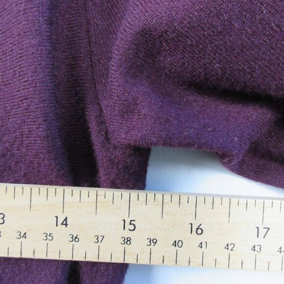 Club Monaco Milah Sweater Women XS Burgundy Viscose Wrap Tie Waist Wool 272 - Picture 8 of 10